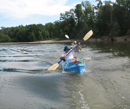 Canoeing on Toledo Bend in No Man's Land