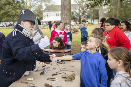 Fort Jesup reenactor on No Man's Land